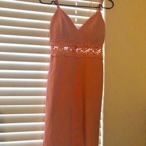 Pink-peach colored dress